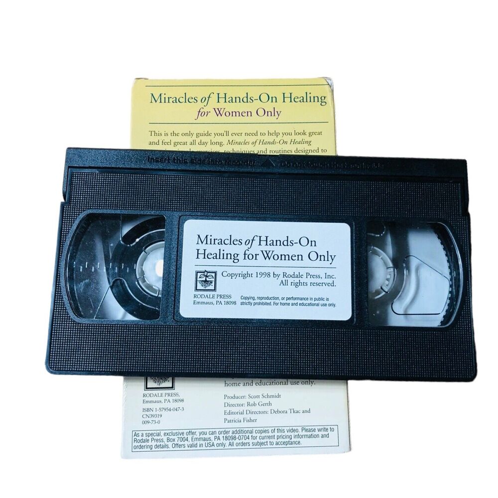 Miracles of Hands-On Healing For Women Only (VHS 1998) Rodale Press sealed - Picture 5 of 5